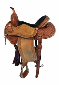 15 Inch Used Courts Barrel Saddle Wide Tree 3667