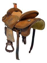 SOLD 2026/03/29j  15 Inch Used Cowboy Classic Saddlery Roping Saddle Wide Tree
