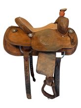 SOLD 2026/03/29j  15 Inch Used Cowboy Classic Saddlery Roping Saddle Wide Tree