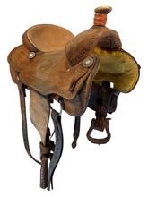 SOLD 2026/03/29j  15 Inch Used Cowboy Classic Saddlery Roping Saddle Wide Tree