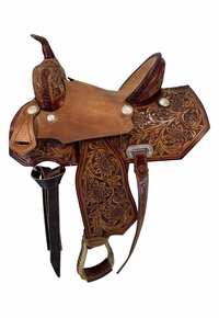 15 Inch Used Cowboy Supply Barrel Saddle Wide Tree