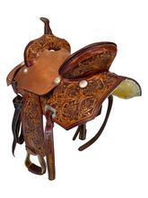 15 Inch Used Cowboy Supply Barrel Saddle Wide Tree