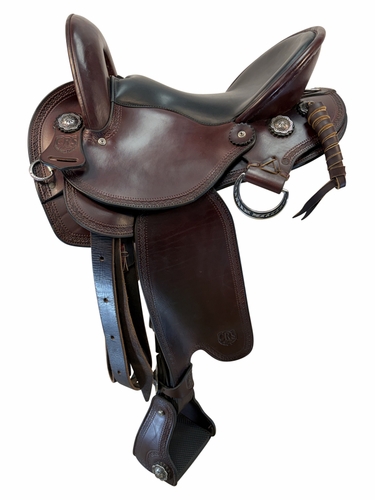 15 Inch Used Crest Ridge Saddlery Endurance Saddle Wide Tree
