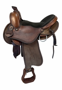 15 Inch Used Crestridge Cordura Trail Saddle Wide Tree 6018