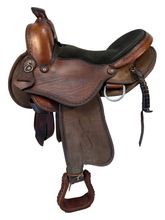 15 Inch Used Crestridge Cordura Trail Saddle Wide Tree 6018
