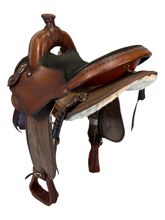 15 Inch Used Crestridge Cordura Trail Saddle Wide Tree 6018