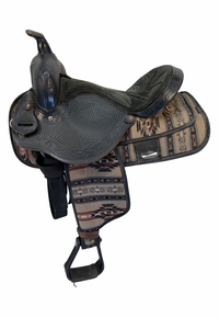 15 Inch Used Custom Cordura Trail Saddle Medium Tree