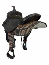 15 Inch Used Custom Cordura Trail Saddle Medium Tree