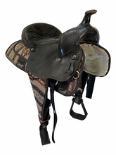 15 Inch Used Custom Cordura Trail Saddle Medium Tree
