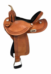 15 Inch Used Dakota Barrel Saddle 307