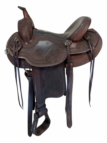 SOLD 2026/04/08 15 Inch Used Dakota Haflinger Trail Saddle X Wide Tree 2214