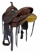 SOLD 2026/04/08 15 Inch Used Dakota Haflinger Trail Saddle X Wide Tree 2214