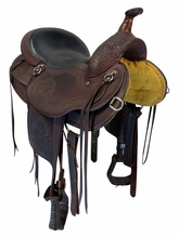 SOLD 2026/04/08 15 Inch Used Dakota Haflinger Trail Saddle X Wide Tree 2214