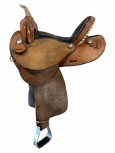 SOLD 2026/06/05j  15 Inch Used Dakota Oakleaf Barrel Saddle Wide Tree 300