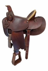 15 Inch Used Dakota Working Ranch Saddle Wide Tree 557