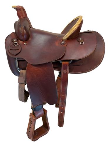 15 Inch Used Dakota Working Ranch Saddle Wide Tree 557
