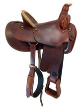 15 Inch Used Dakota Working Ranch Saddle Wide Tree 557