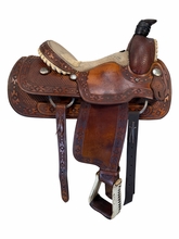 15 Inch Used Dale Fredrick Roping Saddle Wide Tree 22709