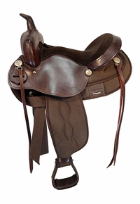 15 Inch Used DC Western Cordura Trail Saddle