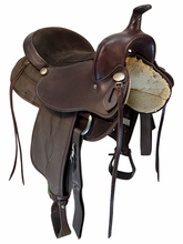 15 Inch Used DC Western Cordura Trail Saddle X Wide Tree