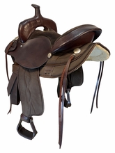 15 Inch Used DC Western Cordura Trail Saddle X Wide Tree
