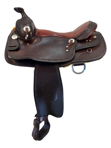 15 Inch Used DK Reining Saddle 10109