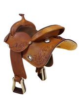 15 Inch Used Double E Saddlery Reining Saddle C 175C *Free Shipping*