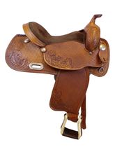 15 Inch Used Double E Saddlery Reining Saddle C 175C *Free Shipping*