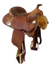 15 Inch Used Double E Saddlery Reining Saddle C 175C *Free Shipping*