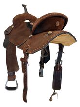 15 Inch Used Double J Barrel Saddle The Legend Wide Tree