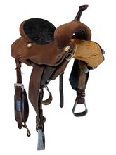 15 Inch Used Double J Barrel Saddle The Legend Wide Tree