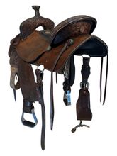 HOLD 2026/02/13c 15 Inch Used Double J Ladies All Around Saddle Medium Tree SPRLA00