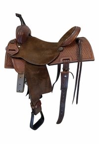15 Inch Used Double J Pro Barrel Saddle Medium Tree