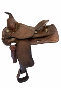 15 Inch Used Double R Show Saddle 825