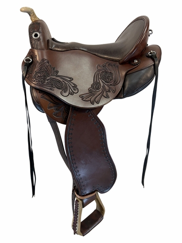 15 Inch Used DP Saddlery Western Dressage Saddle Adjustable Flex Saddle 6214