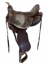 15 Inch Used DP Saddlery Western Dressage Saddle Adjustable Flex Saddle 6214