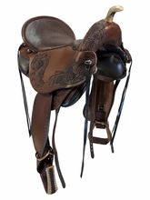 15 Inch Used DP Saddlery Western Dressage Saddle Adjustable Flex Saddle 6214