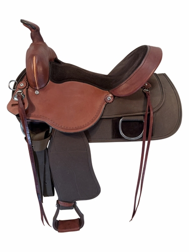 HOLD 2026/04/06c 15 Inch Used Fabtron Cordura Trail Saddle Wide Tree 5175