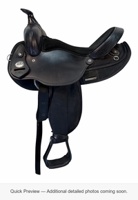 15 Inch Used Fabtron Cordura Trail Saddle Wide Tree  7101