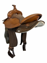 15 Inch Used Fabtron Cordura Trail Saddle Wide Tree 7106