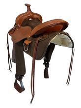 15 Inch Used Fabtron Cordura Trail Saddle Wide Tree 7124