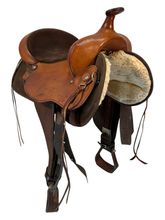 15 Inch Used Fabtron Cordura Trail Saddle Wide Tree 7124