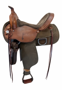 15 Inch Used Fabtron Lady Cordura Trail Saddle Wide Flex Tree 7152