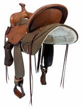 15 Inch Used Fabtron Lady Cordura Trail Saddle Wide Flex Tree 7152