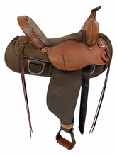15 Inch Used Fabtron Lady Cordura Trail Saddle Wide Flex Tree 7152