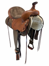 15 Inch Used Fabtron Lady Cordura Trail Saddle Wide Flex Tree 7152