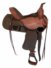 15 Inch Used Fabtron Lady Cordura Trail Saddle Wide Tree 7152