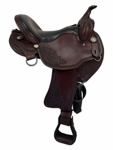 15 Inch Used Fox Trot USA Harmony Western Light Trail Saddle X Wide Tree