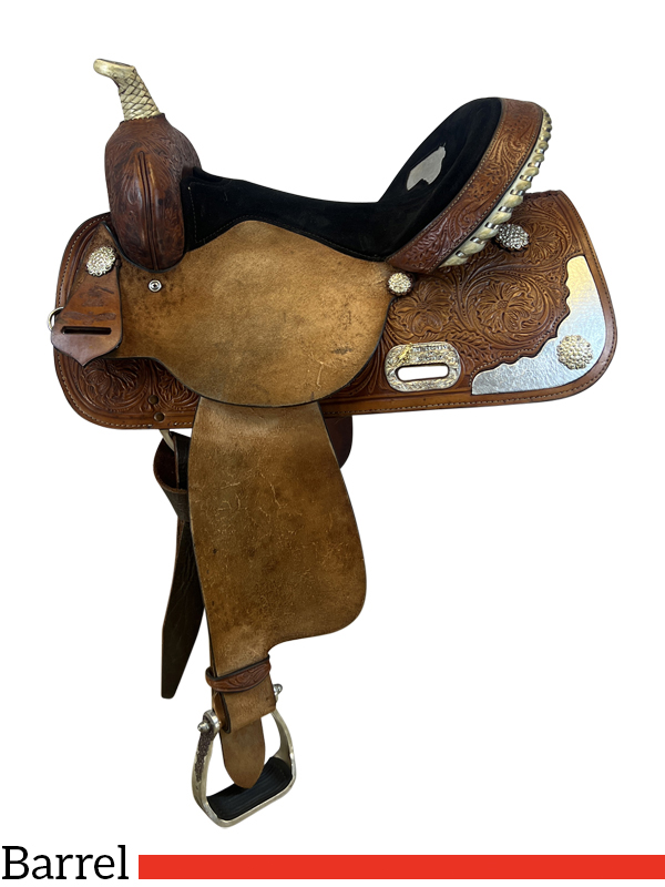 15 Inch Used High Horse Barrel Saddle 6219 *Free Shipping*