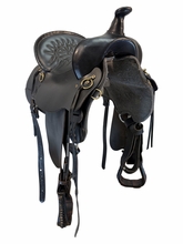 15 Inch Used High Horse By Circle Y Big Springs Trail Saddle Mediium Flex Tree 6862